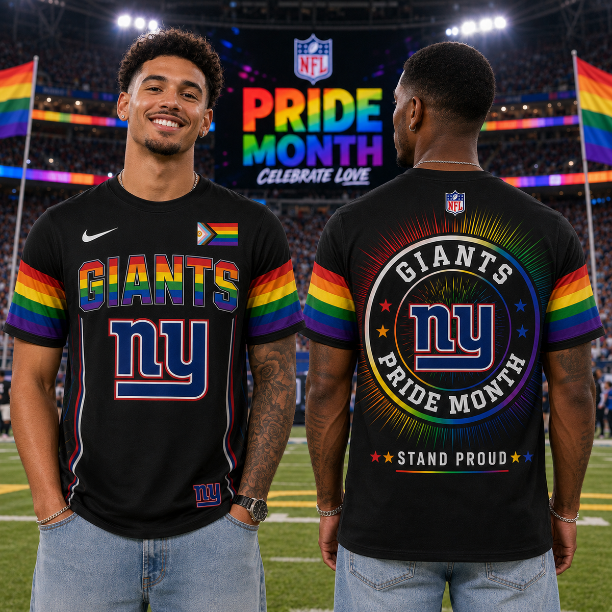 NFL Happy Pride Month T-Shirt Gift For Fans Limited Edition - RP0007