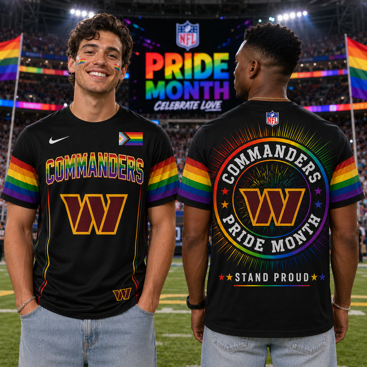 NFL Happy Pride Month T-Shirt Gift For Fans Limited Edition - RP0008