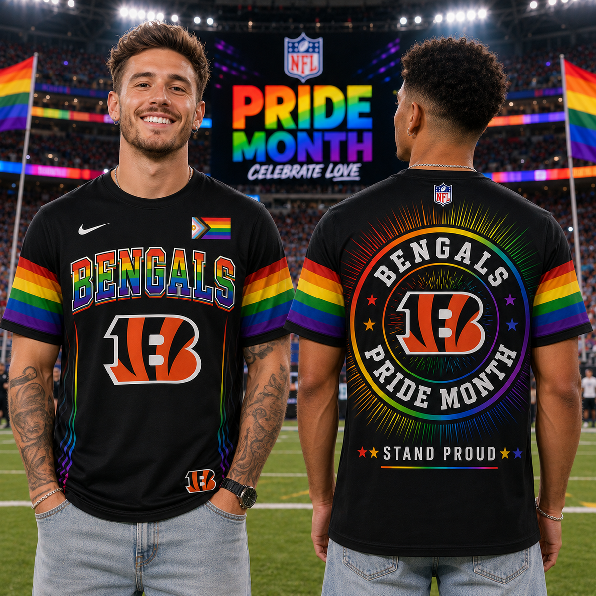 NFL Happy Pride Month T-Shirt Gift For Fans Limited Edition - RP00013