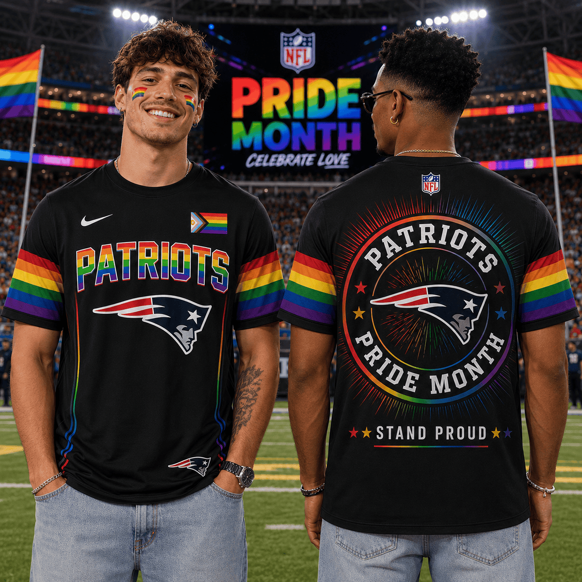 NFL Happy Pride Month T-Shirt Gift For Fans Limited Edition - RP00015