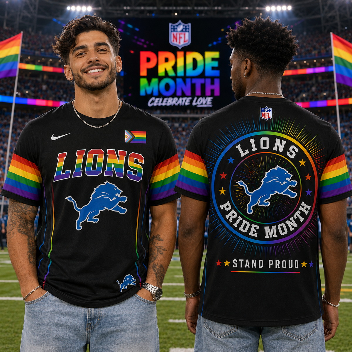NFL Happy Pride Month T-Shirt Gift For Fans Limited Edition - RP00019