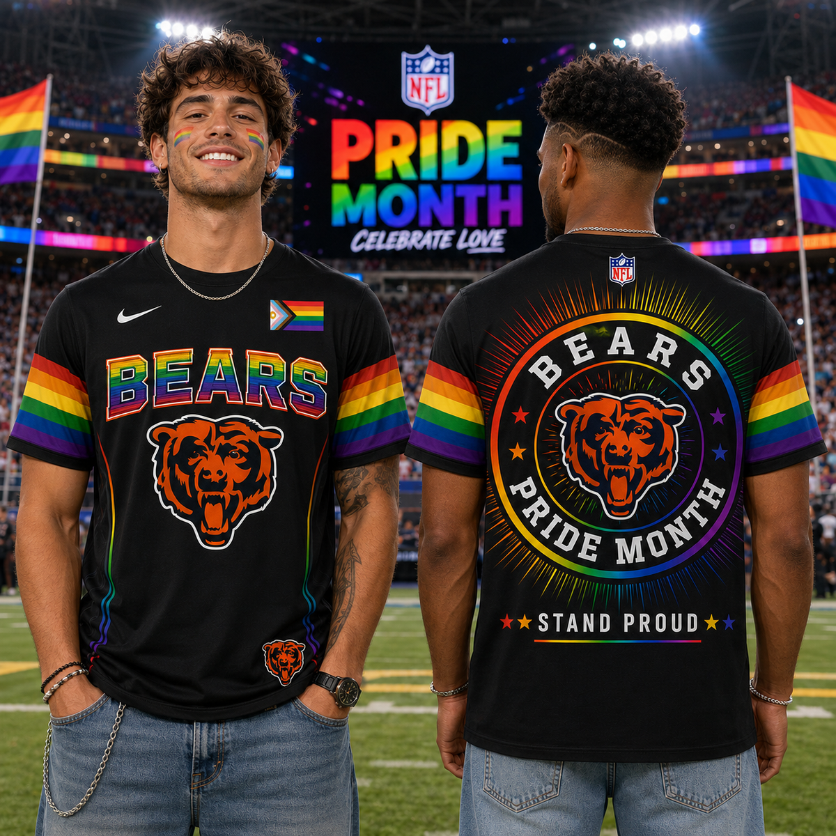 NFL Happy Pride Month T-Shirt Gift For Fans Limited Edition - RP00023