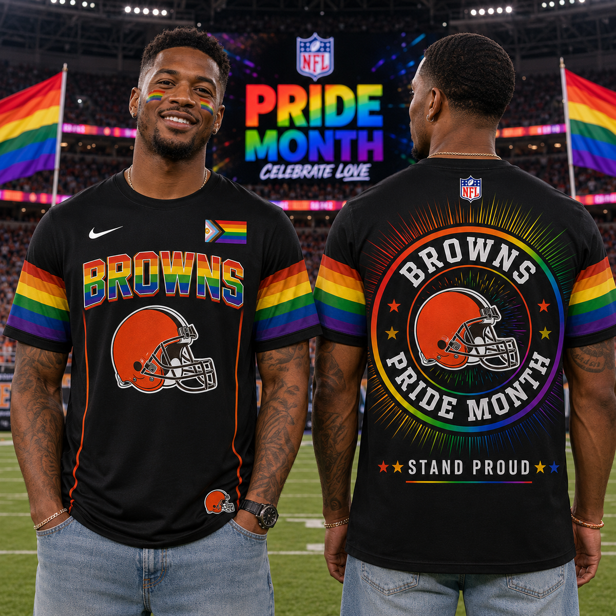 NFL Happy Pride Month T-Shirt Gift For Fans Limited Edition - RP00024
