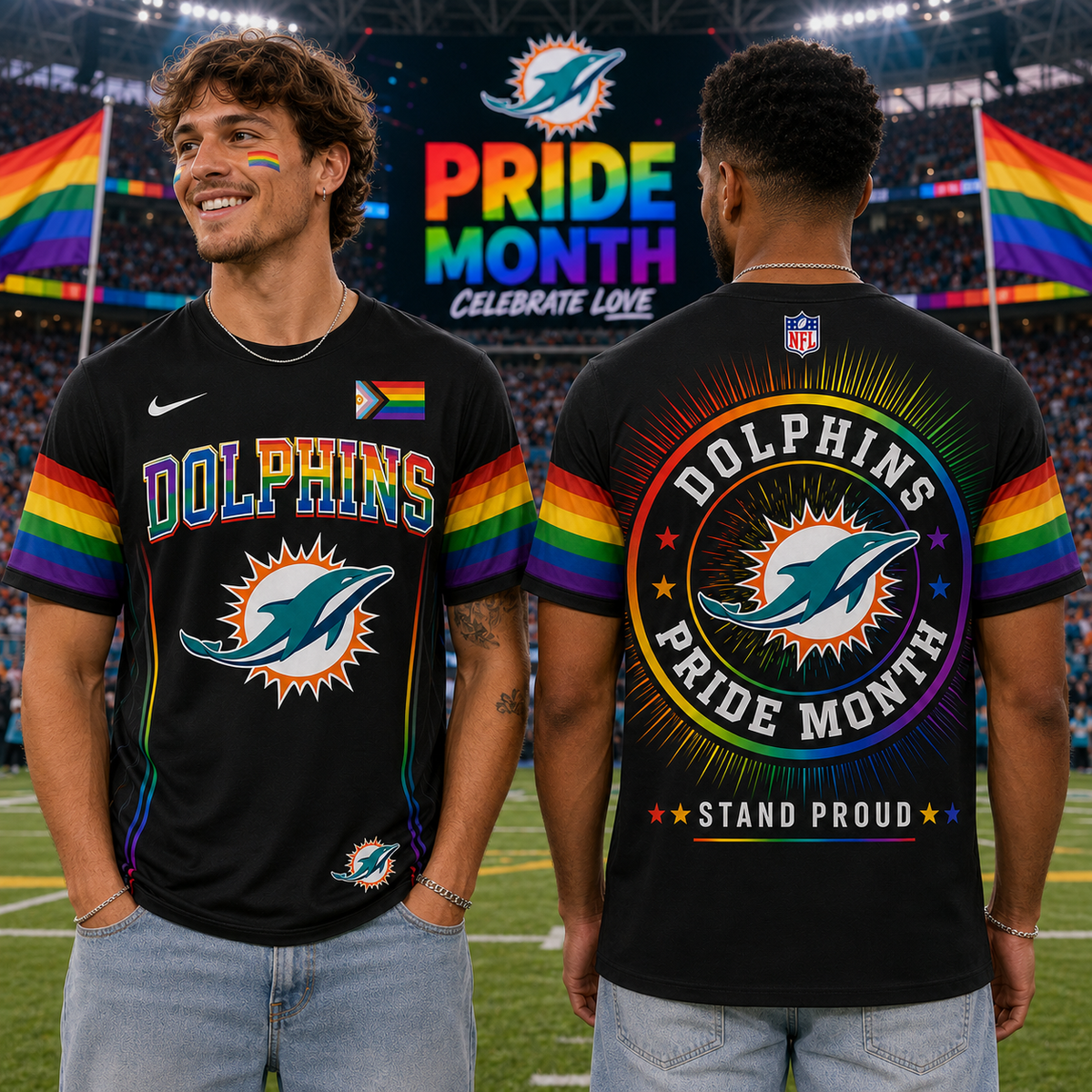 NFL Happy Pride Month T-Shirt Gift For Fans Limited Edition - RP00029