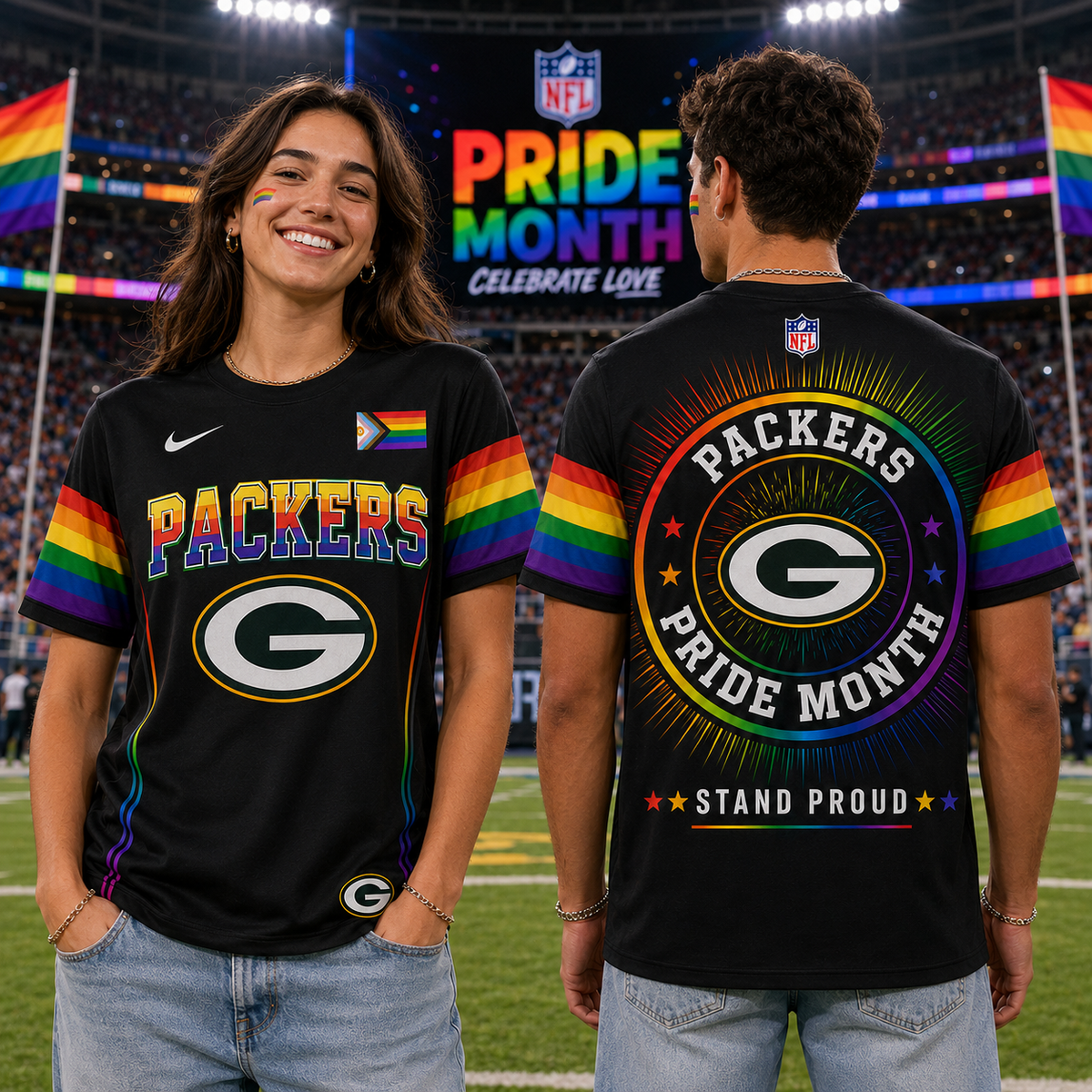 NFL Happy Pride Month T-Shirt Gift For Fans Limited Edition - RP00031