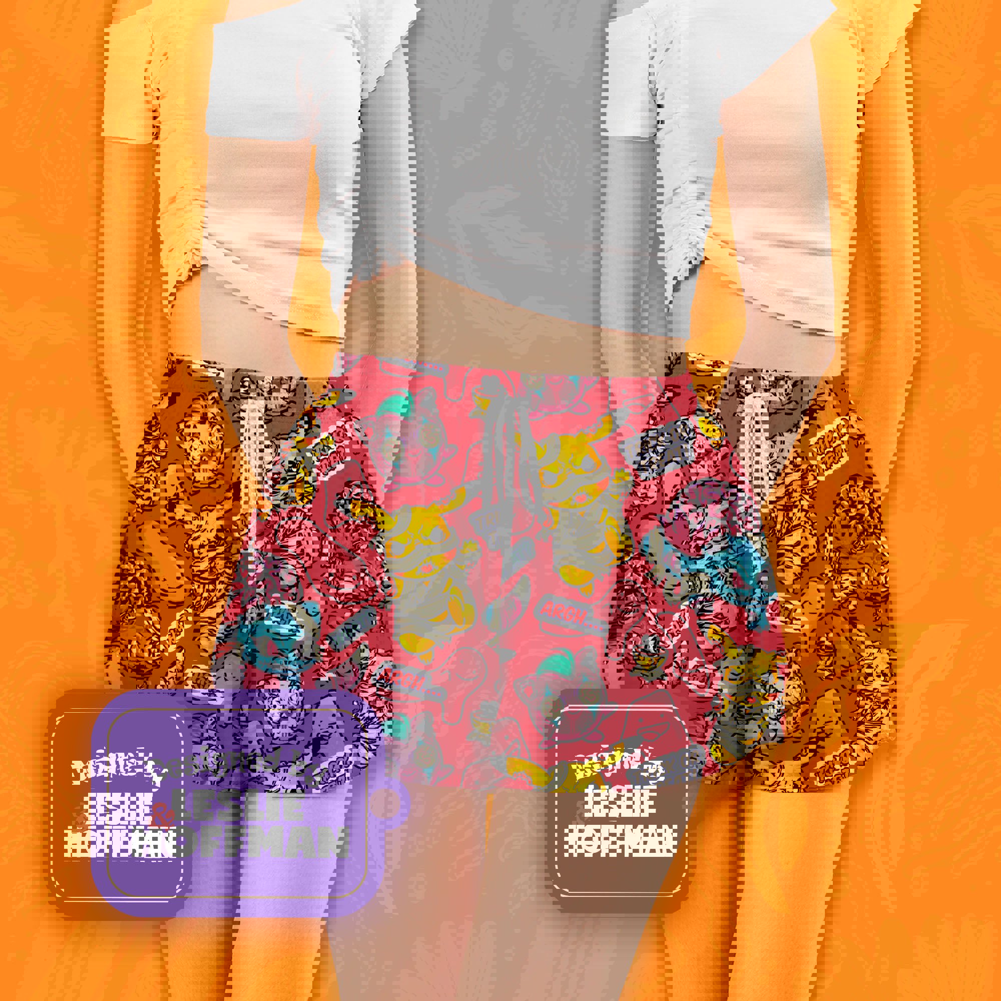 Pikachu Zombie Jocker Red Electric Pokemon Shorts