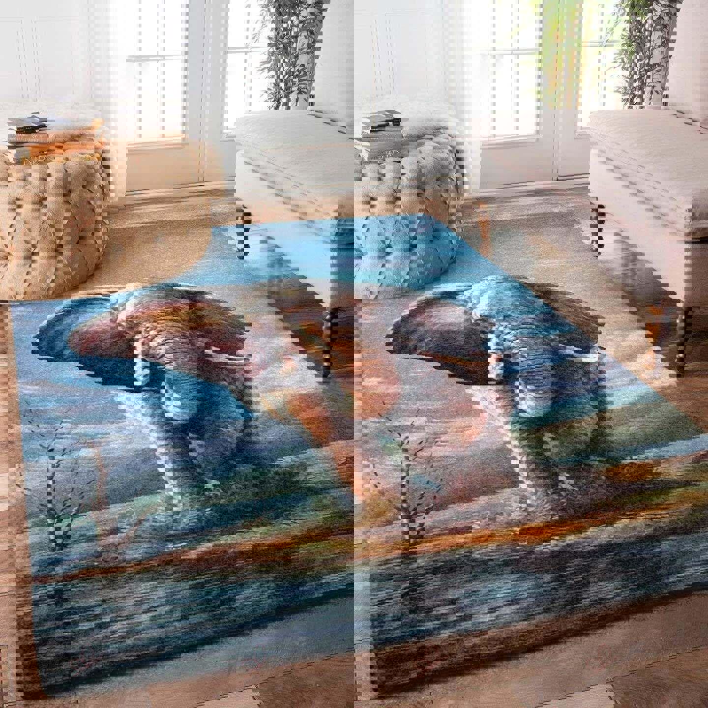 A big elephant rug