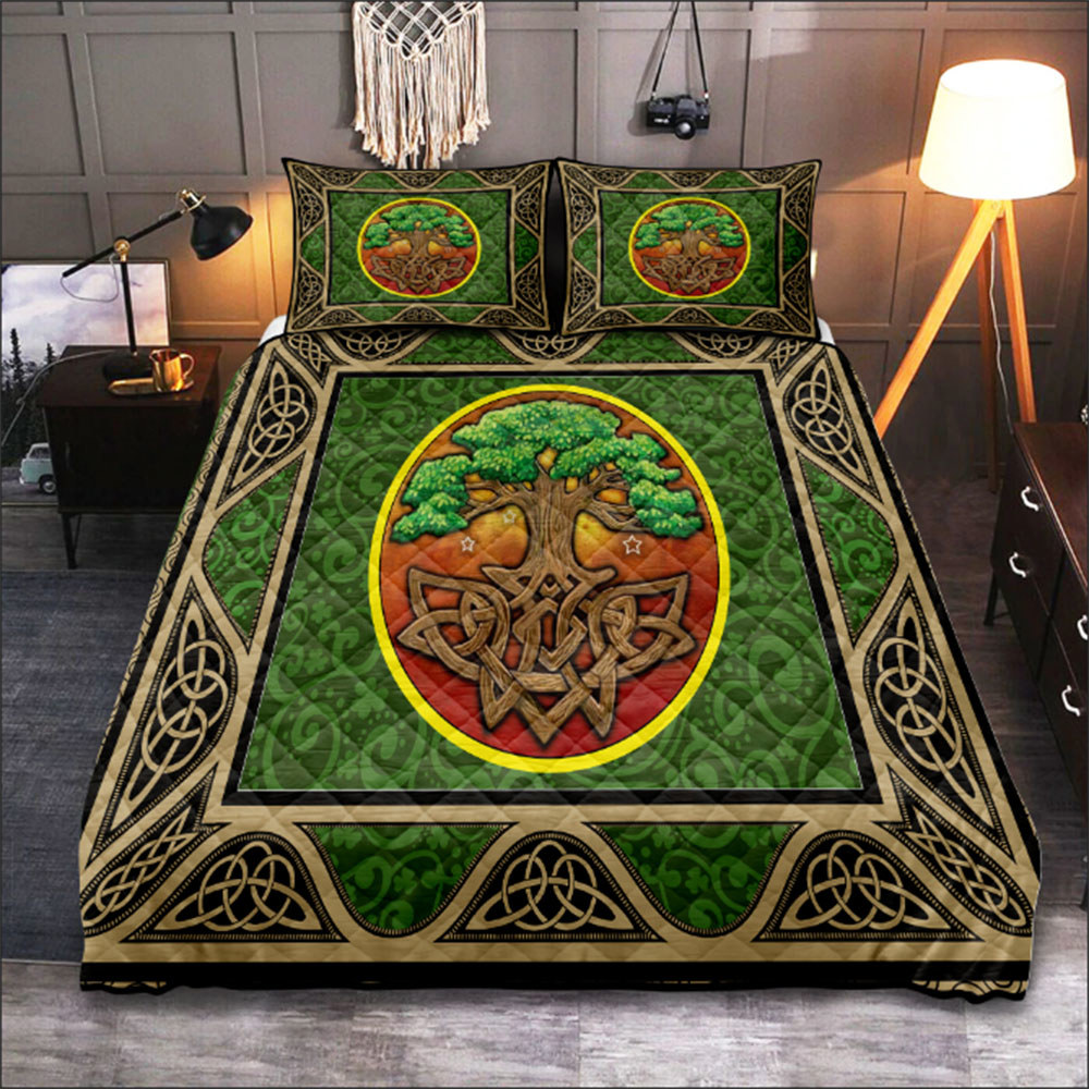 Irish st.patrick day bedding set irish tree