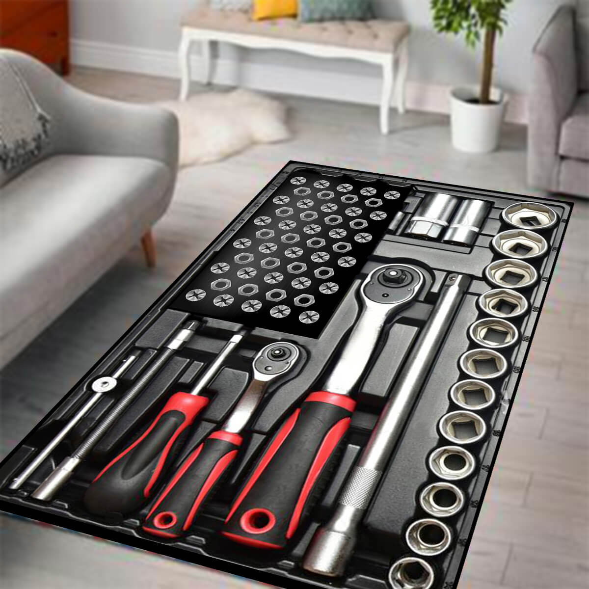 Mechanic rug mechanic tools