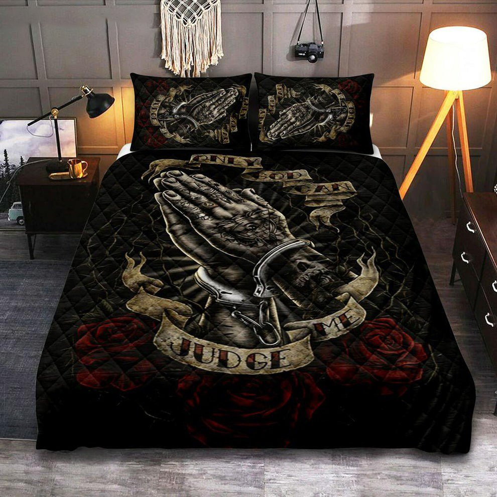 Only god can judge me quilt set god’s hand pray