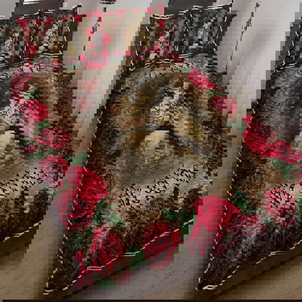 Skull couple quilt set you and me we got this till death do us part