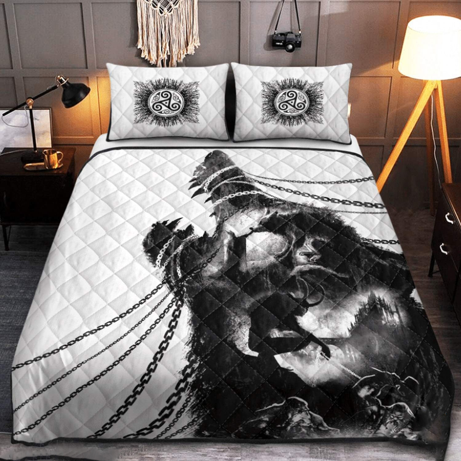 Viking fenrir quilt set