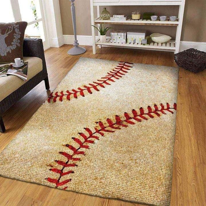 Vintage baseball rug