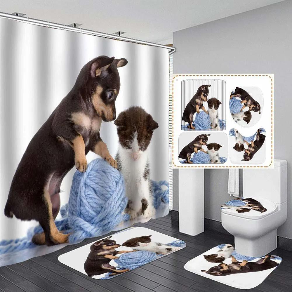 Cat pet bathroom set