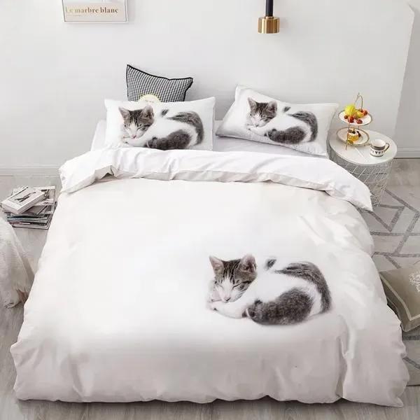 Cat theme pattern comforters bedding sets