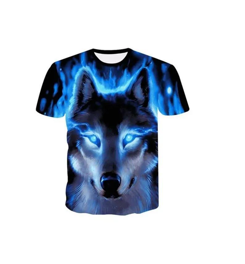 Creative wolf tshirt | cool original colorful designed t-shirt