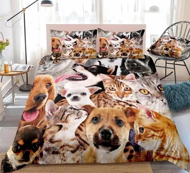 Dog bedding sets dog cat bedclothes lovely cats