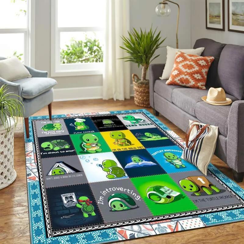 Order funny turtle mk carpet area rug