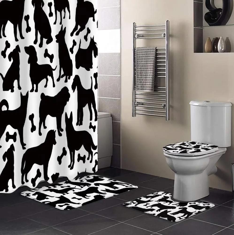 Zhanzzk dog 4 piece bathroom set