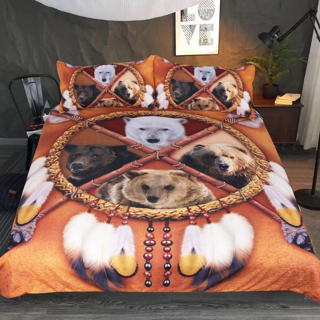 4 bears dreamcatcher bedding set
