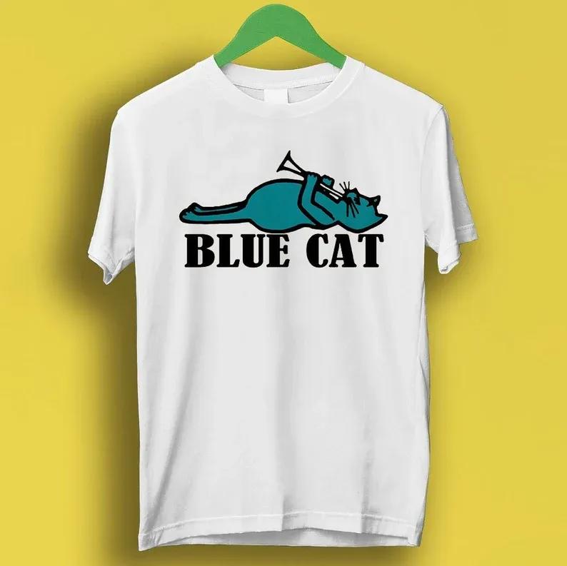 Blue cat records 60s soul r&b music label meme gift funny tee