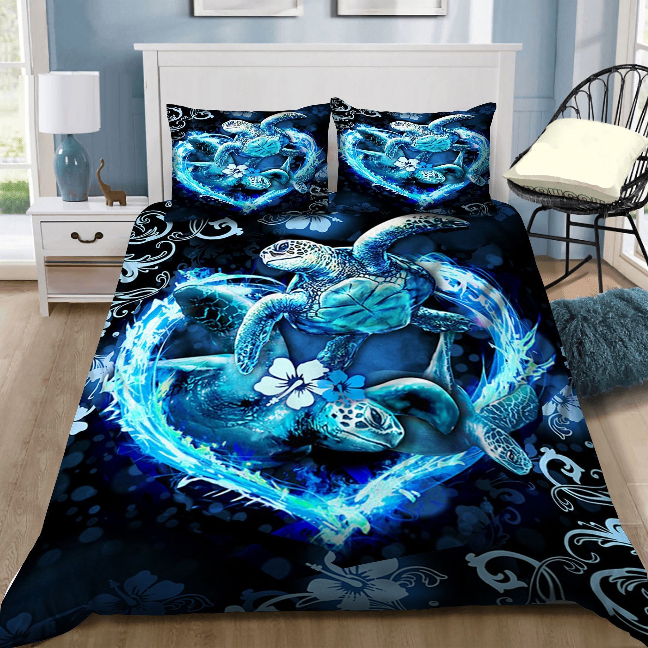 Couple turtle bedding set
