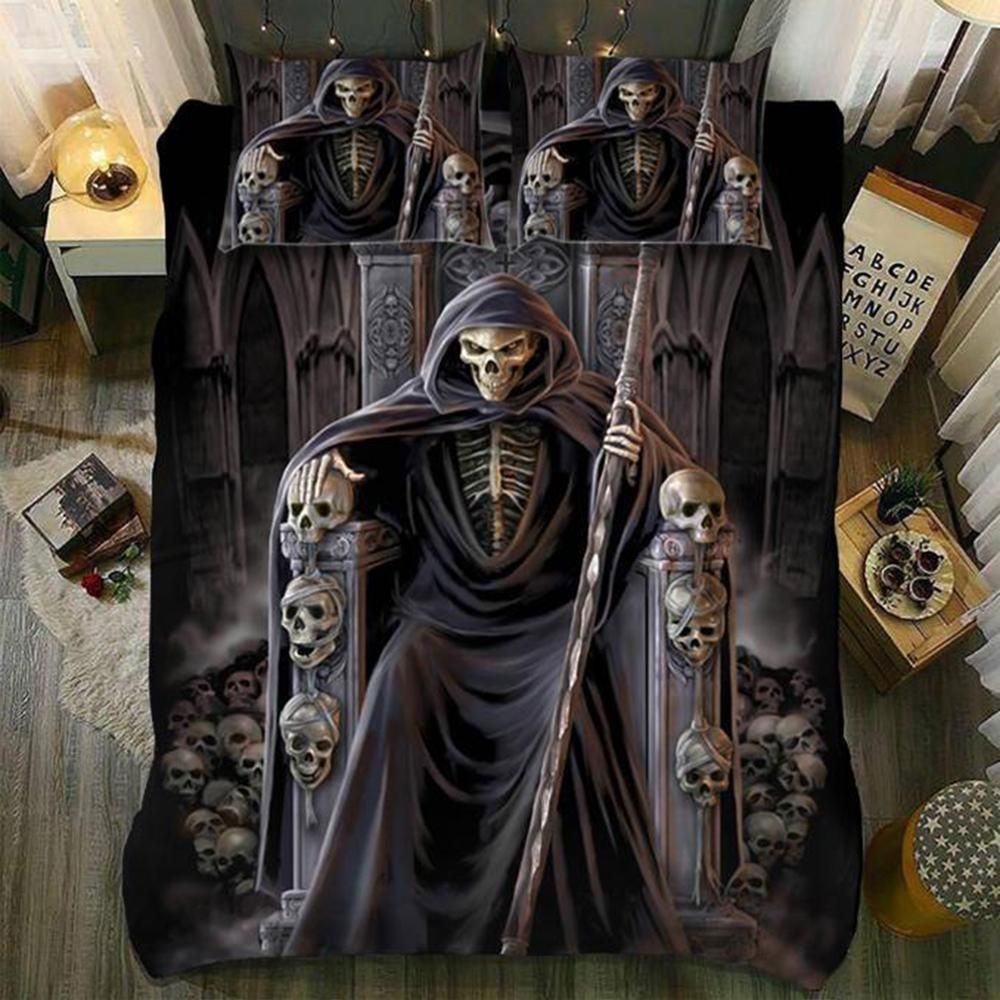 Holy death skull bedding set
