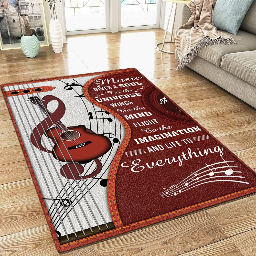 Guitar rug music gives soul to the universe