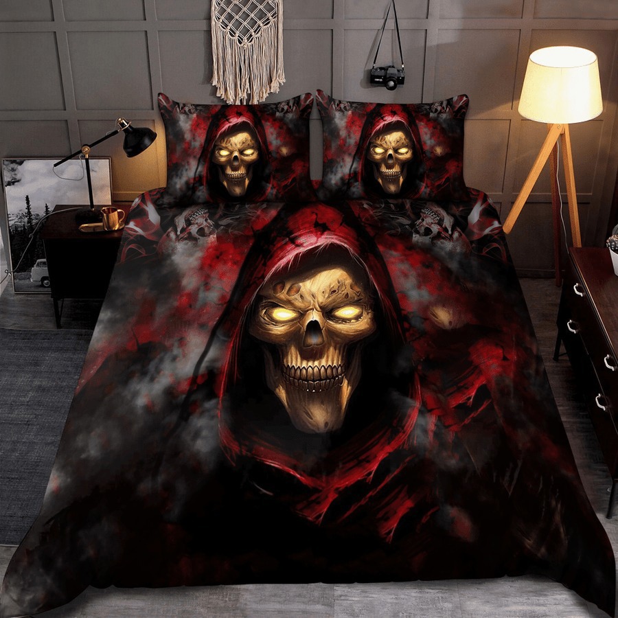 Skull zombie bedding set