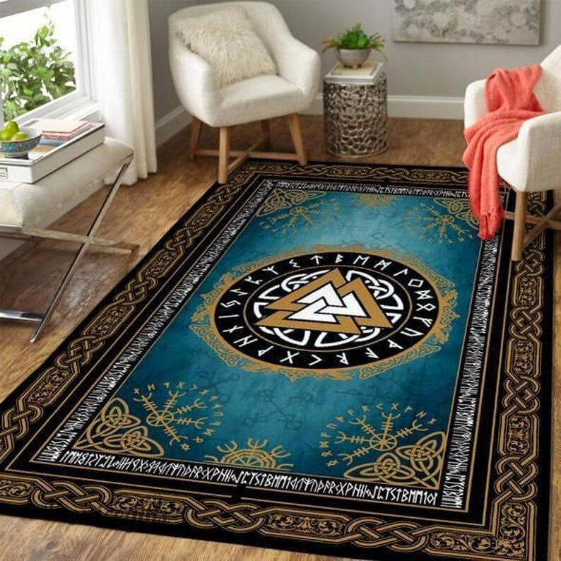 Valknut viking rug