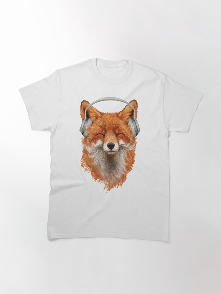 Smiling Musical Fox Classic T-Shirt