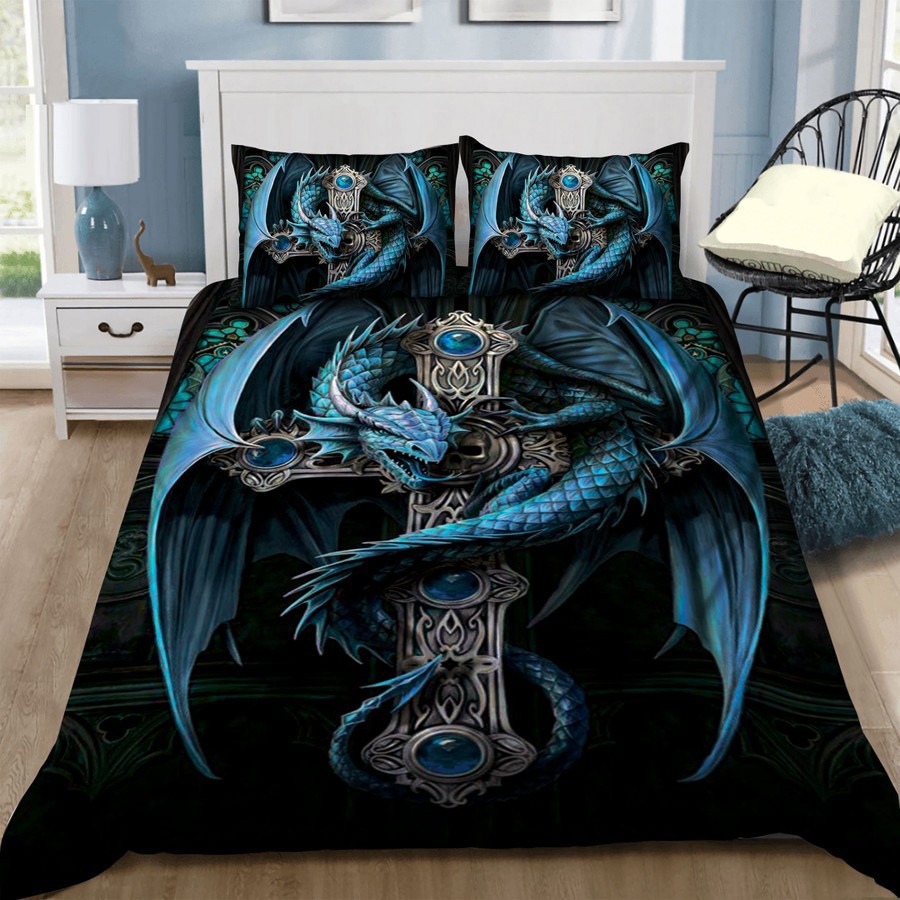 Dragon bedding set dragon with cross