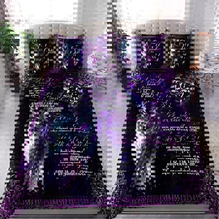 Dragon couple bedding set i choose you