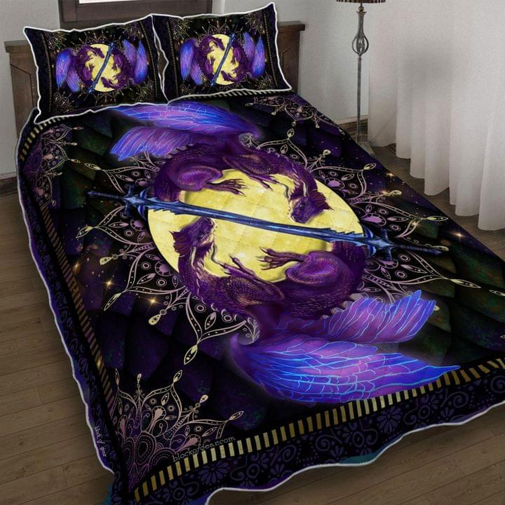 Dragon of the moon quilt set