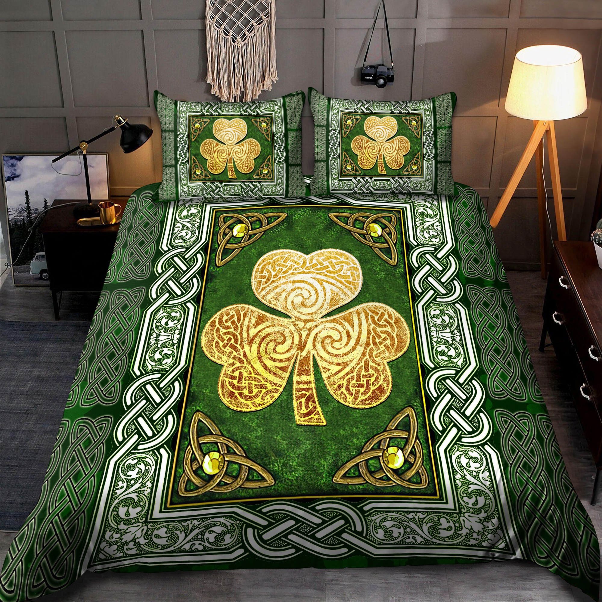 Irish bedding set irish shamrock