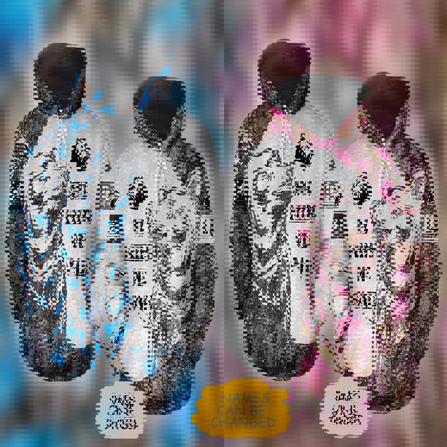 Matching bear couple hoodies