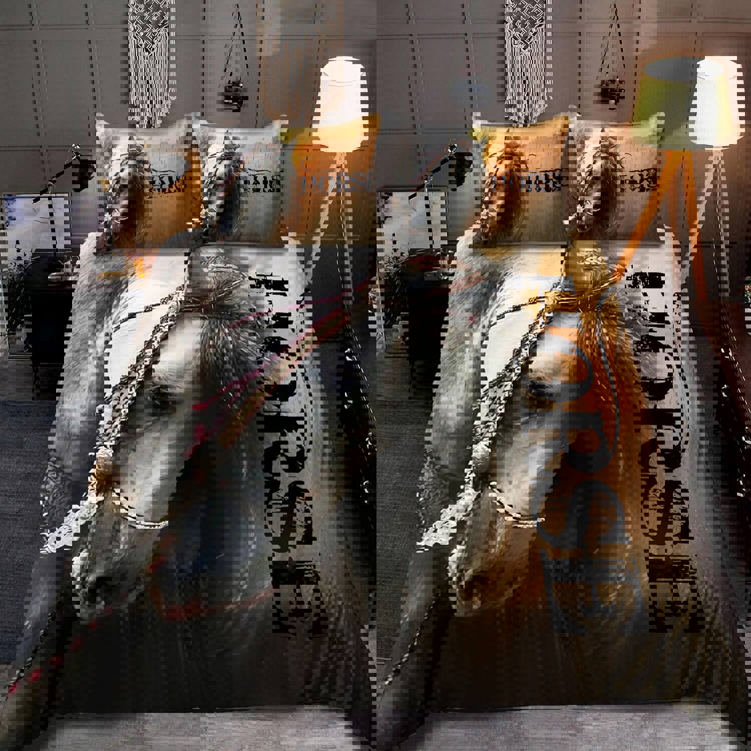 Bedding set for horse lover