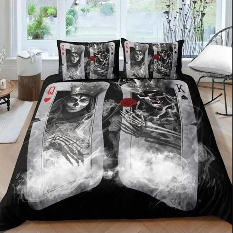 Couple sugar skull bedding sets