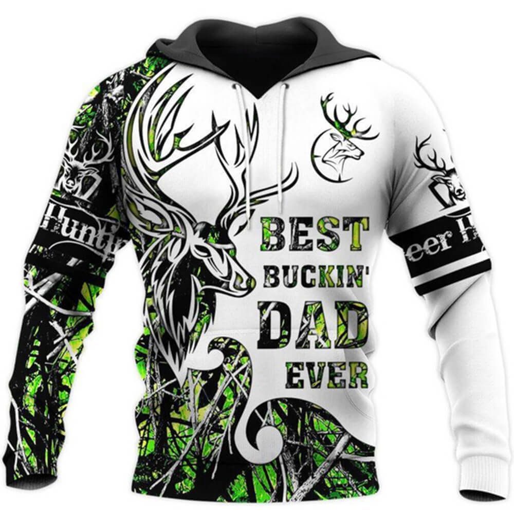 Dad 3d hoodie best buckin dad ever