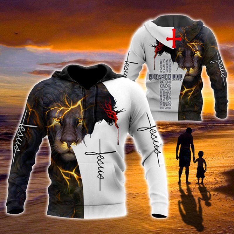 Dad 3d hoodie blessed dad