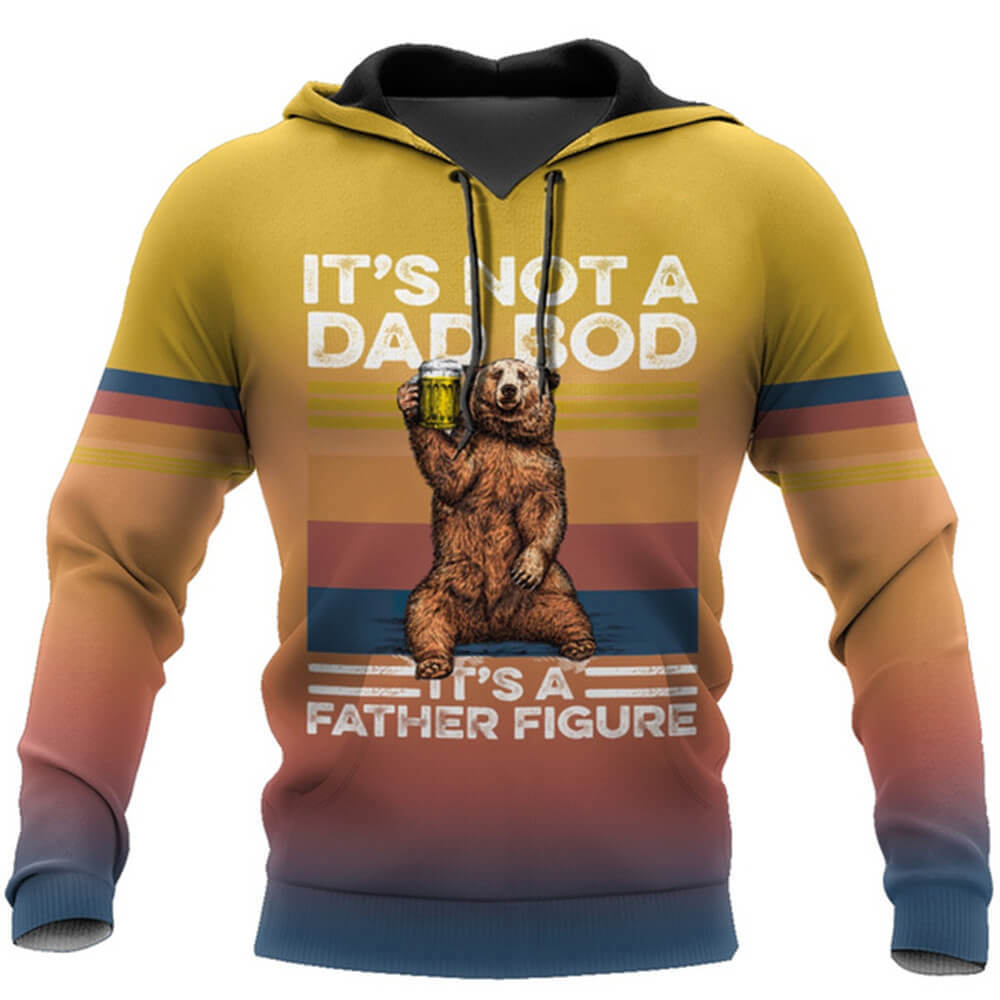Dad 3d hoodie its not a dad bod its a father figure
