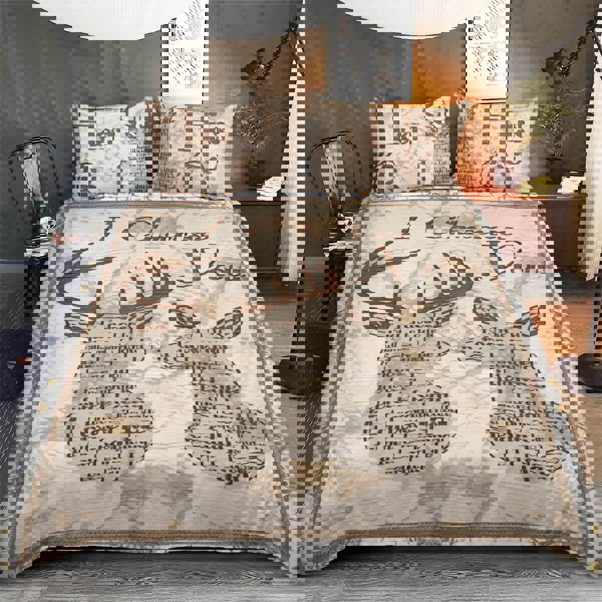 Deer couple bedding set i choose you