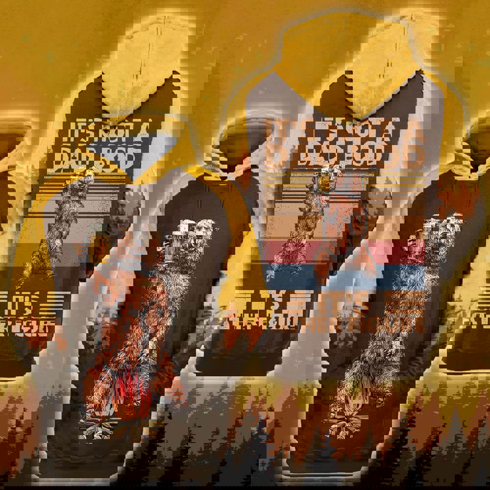 Funny dad 3d hoodie its not a dad bod its a father figure