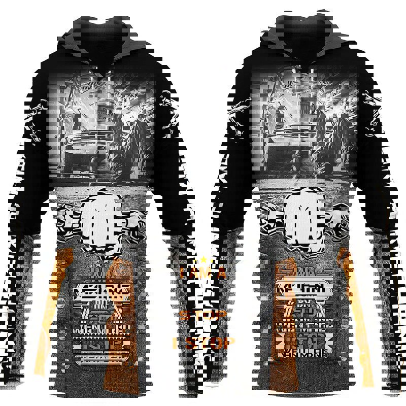 Mechanic 3d hoodie for men i am a mechanic