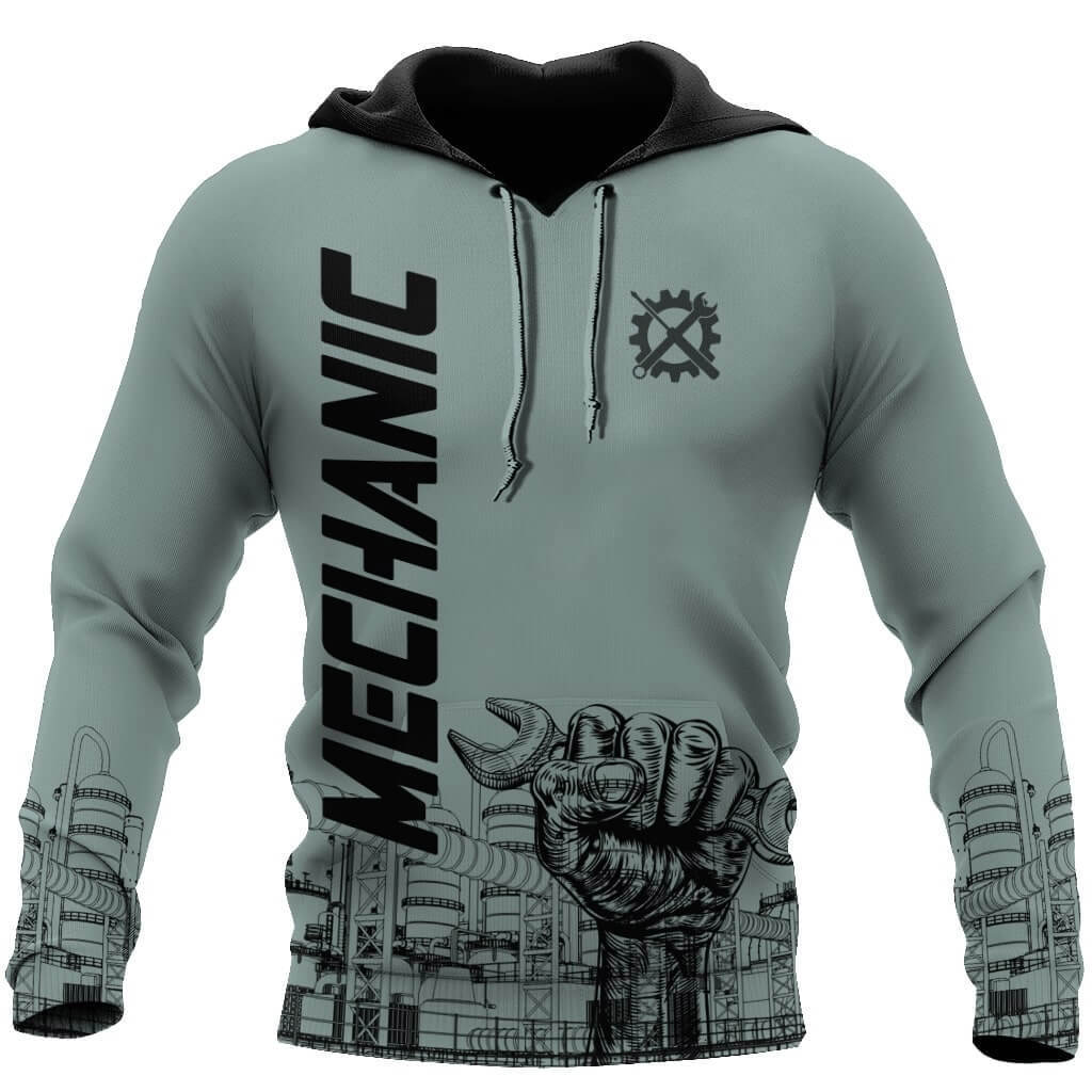 Mechanic 3d hoodie for men just the tip i promise