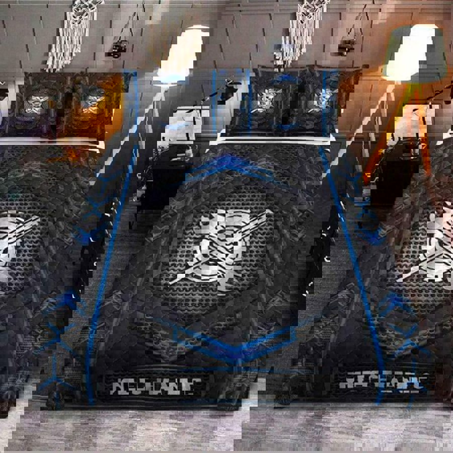 Mechanic quilt set black