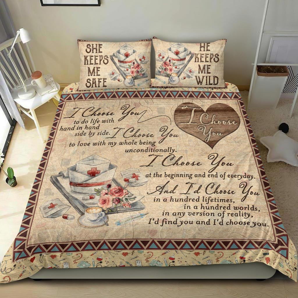 Nurse bedding set i choose you