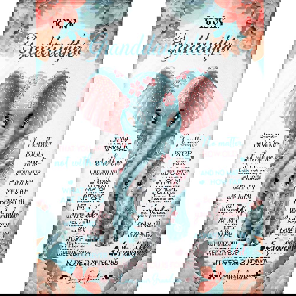 To my granddaughter blanket from grandma my love for you is forever