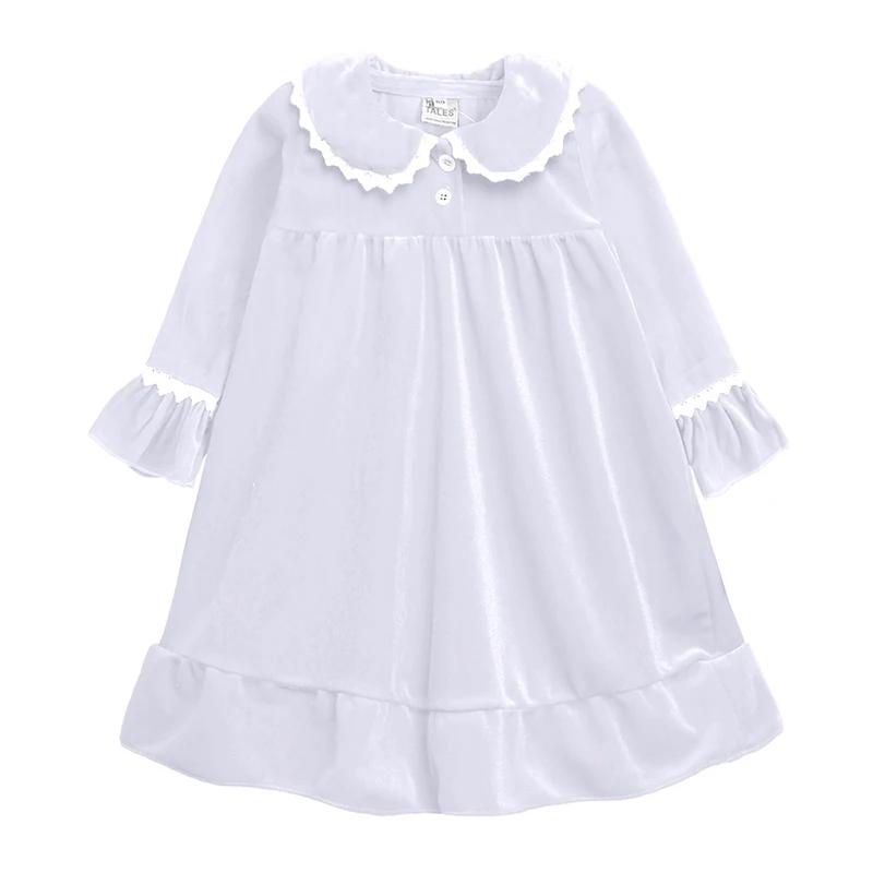 1-11Y Baby Boy Girl Christmas Essential Warm Winter Red Velvet Pajamas Set Toddler Long Sleeve Lace Sleepwear Kids Clothing Suit