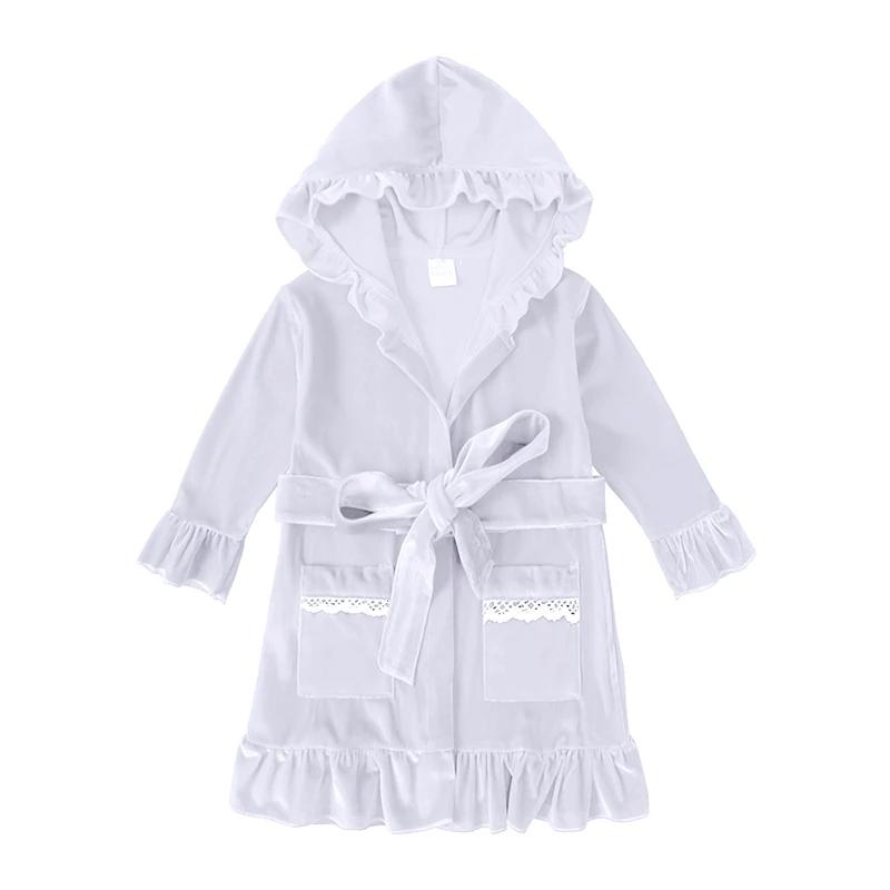 1-11Y Baby Boy Girl Christmas Essential Warm Winter Red Velvet Pajamas Set Toddler Long Sleeve Lace Sleepwear Kids Clothing Suit